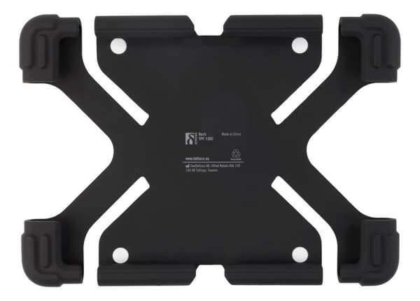Case in silicone for 9-11.6" tablets, stand, black