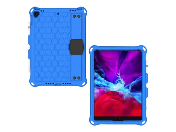 eSTUFF - Baksidesskydd för surfplatta - honeycomb blue - för Apple 10.2-inch iPad (7th generation, 8th generation); 10.5-inch iPad Air (3rd generatio