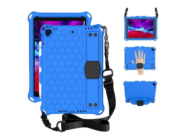 eSTUFF - Baksidesskydd för surfplatta - honeycomb blue - för Apple 10.2-inch iPad (7th generation, 8th generation); 10.5-inch iPad Air (3rd generatio