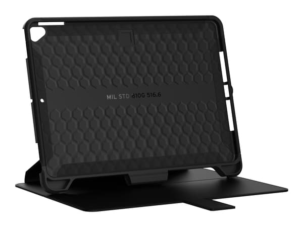 UAG Case for iPad 10.2-in (9/8/7 Gen, 2021/2020/2019) - Scout w/ Folio Black - Vikbart fodral för surfplatta - 10.2" - för Apple 10.2-inch iPad (7:e
