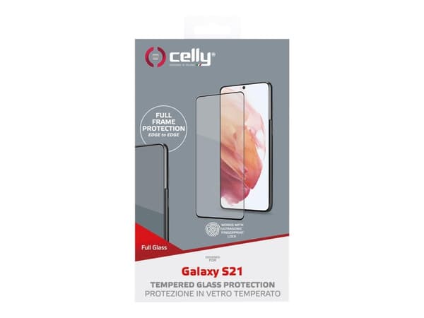 Celly FULLGLASS993BK, Samsung, Galaxy S21 5G, Naarmuuntumisenkestävä, Musta, 1 kpl