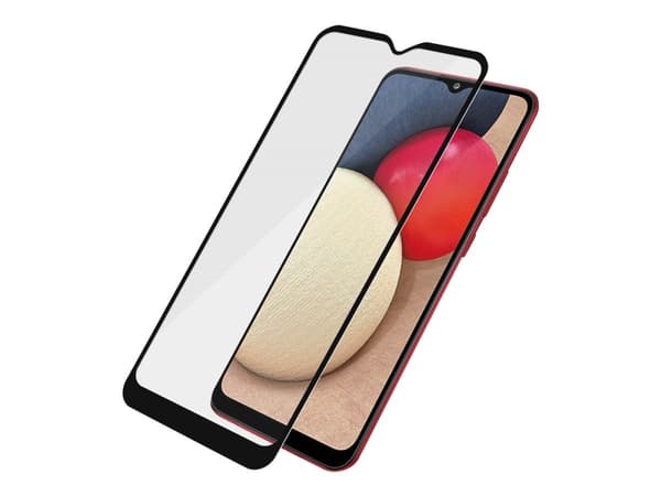 PanzerGlass - Skärmskydd för mobiltelefon - glas - svart - för Samsung Galaxy A02s