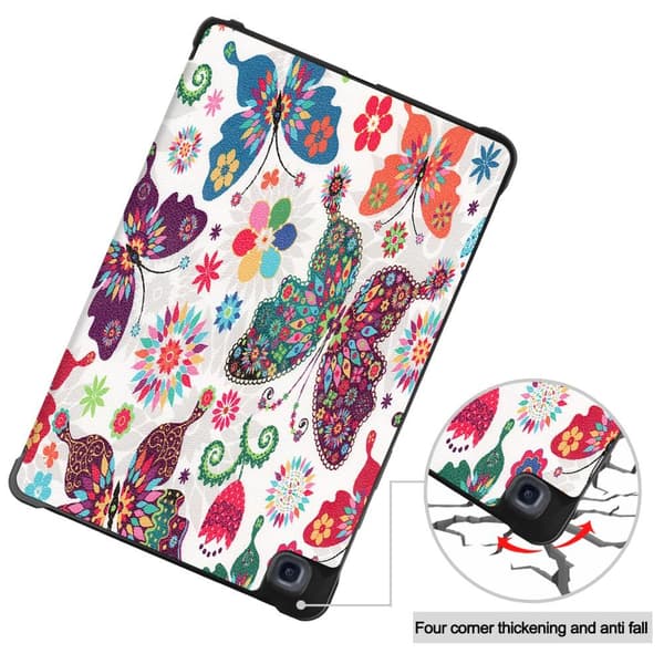 Trifoldet stativetui til Samsung Galaxy Tab A7 10.4" - Sommerfugl