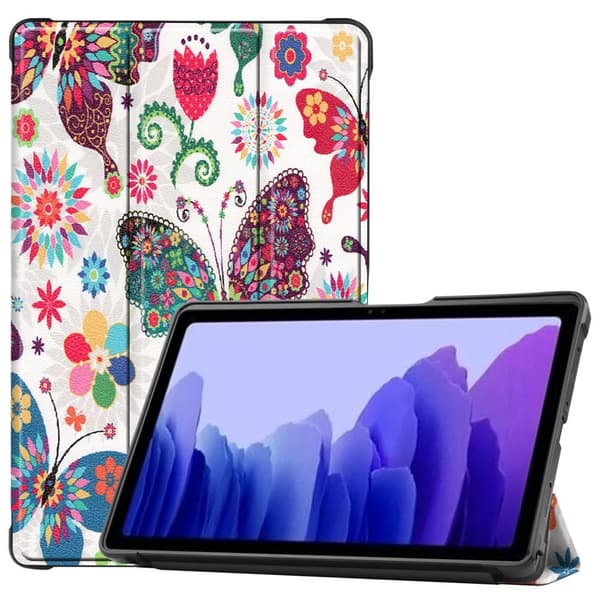Trifoldet stativetui til Samsung Galaxy Tab A7 10.4" - Sommerfugl