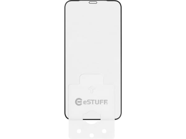 eSTUFF Titan Shield - Skjermbeskyttelse for mobiltelefon - full deksel - glass (en pakke 10) - for Apple iPhone 12, 12 Pro