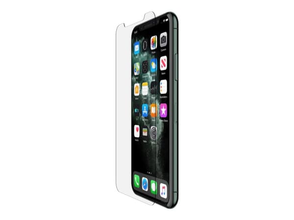Belkin InvisiGlass, Apple, iPhone 11 Pro/XS/X, Antibakteerinen, Kolahduksenkestävä, Naarmuuntumisenkestävä, Läpinäkyvä, 1 kpl