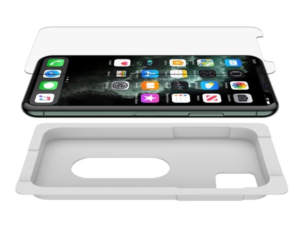 Belkin ScreenForce InvisiGlass Ultra - Skärmskydd för mobiltelefon - glas - för Apple iPhone 11 Pro Max, XS Max