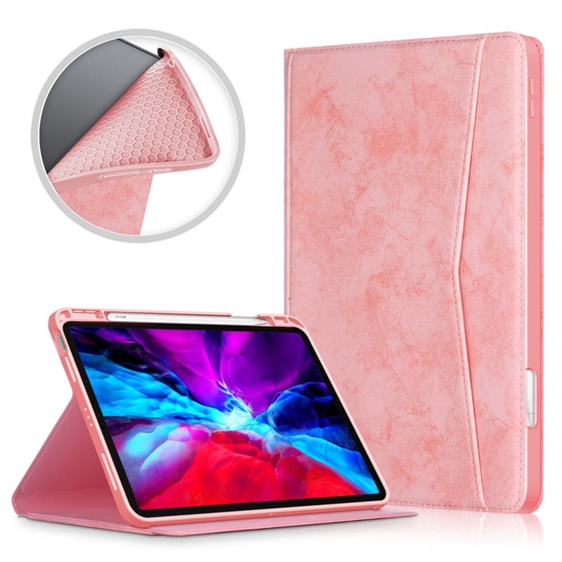 Fodral med ficka till iPad Air 4(2020), Rosa