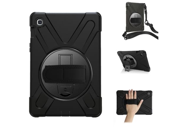 eSTUFF Defender Case - Skyddsfodral - svart - för Samsung Galaxy Tab S5e