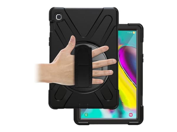eSTUFF Defender Case - Skyddsfodral - svart - för Samsung Galaxy Tab S5e