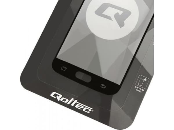 Qoltec Premium Tempered Glass 5D - Matkapuhelimen näytönsuoja - lasi - 4.7" - kehyksen väri musta - Samsung Galaxy A3 (2017) - Samsung Galaxy A3 (201