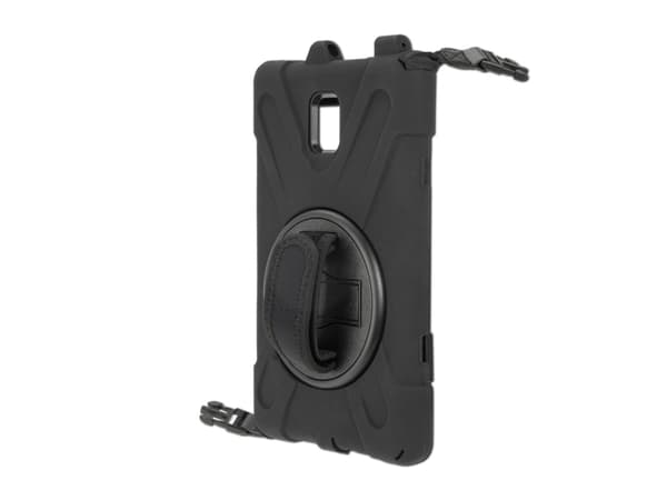 4smarts GRIP - Baksidedeksel for nettbrett - robust - polykarbonat, gummi, termoplast-polyuretan (TPU) - svart - for Samsung Galaxy Tab Active3