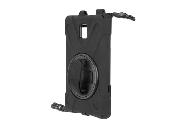 4smarts GRIP - Baksidedeksel for nettbrett - robust - polykarbonat, gummi, termoplast-polyuretan (TPU) - svart - for Samsung Galaxy Tab Active3
