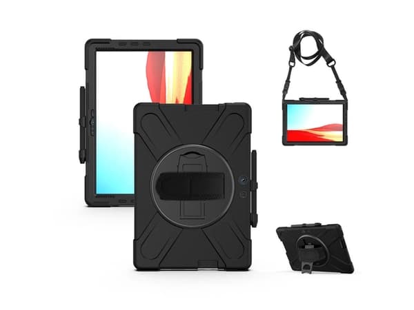 eSTUFF Defender Case - Bagsidecover til tabletti - lajittelu - Microsoft Surface Pro X:lle