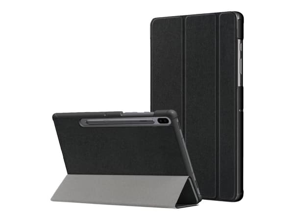 eSTUFF - Vikbart fodral för surfplatta - svart - för Samsung Galaxy Tab S7