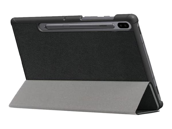 eSTUFF - Vikbart fodral för surfplatta - svart - för Samsung Galaxy Tab S7