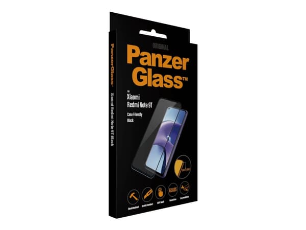 PanzerGlass 8038, Xiaomi, Xiaomi - Redmi Note 9T, Asennus kuivana, Naarmuuntumisenkestävä, Iskunkestävä, Läpinäkyvä, 1 kpl