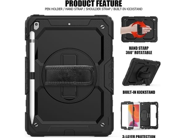 Case for the tablet Tech-Protect Tech-Protect Solid360 iPad 7/8 10.2 2019/2020 black