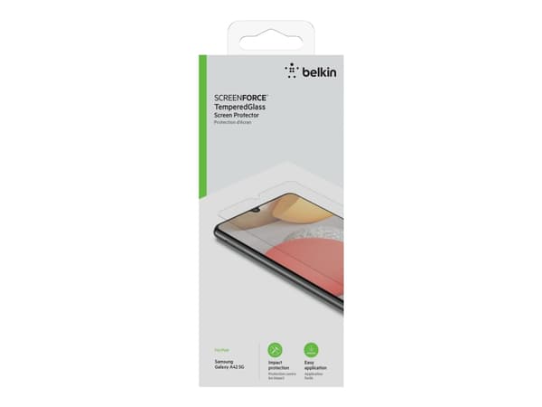 Belkin ScreenForce - Skjermbeskyttelse for mobiltelefon - glass - for Samsung Galaxy A42 5G