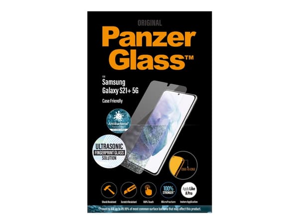 PanzerGlass - Skärmskydd för mobiltelefon - lämplig för fodral - glas - för Samsung Galaxy S21+ 5G