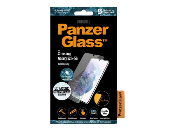 PanzerGlass - Skärmskydd för mobiltelefon - lämplig för fodral - glas - för Samsung Galaxy S21+ 5G