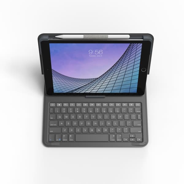 ZAGG iPad 10.2 (gen 7/8/9) Kotelo Näppäimistöllä Messenger Folio 2 Charcoal
