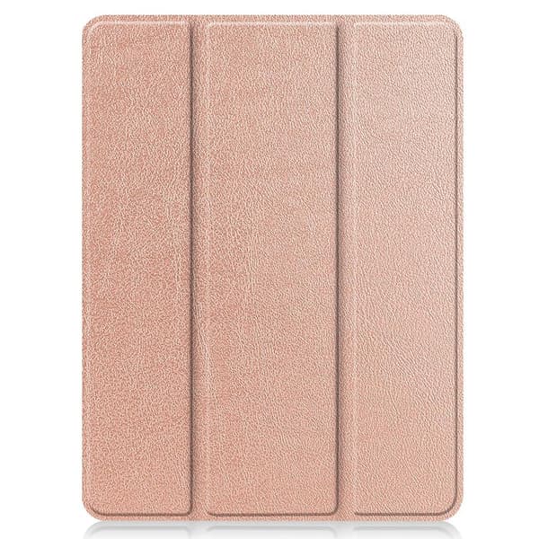 iPad 12.9" Pro 2021 Trifoldet Stand Tabletetui Cover - Rosaguld