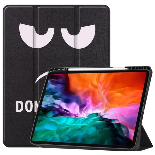 iPad 12.9" Pro 2021 Trifoldet stativ-tabletetui - rør ikke