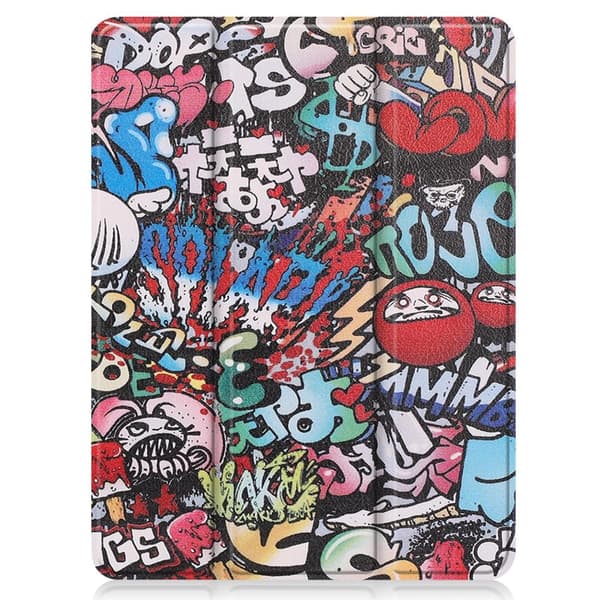 iPad 12.9" Pro 2021 Tri-fold Stand Tablet Case Cover - Graffiti