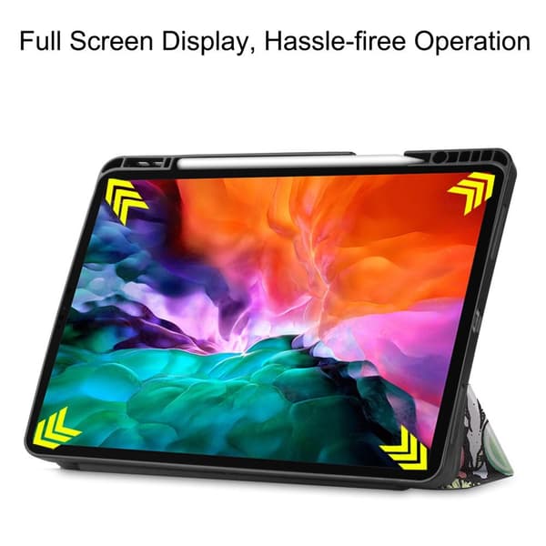 iPad 12.9" Pro 2021 Tri-fold Stand Tablet Case Cover - Graffiti