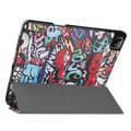 Miniatyrbillede 2 af 9: iPad 12.9" Pro 2021 Tri-fold Stand Tablet Case Cover - Graffiti