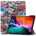 Miniatyrbillede 1 af 9: iPad 12.9" Pro 2021 Tri-fold Stand Tablet Case Cover - Graffiti