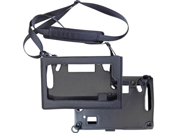 i.safe MOBILE IS910.X / IS930.X Ledertasche mit Umhängegurt Tablet-taske i.safe MOBILE IS930.x, IS910.x Taske med rude Sort