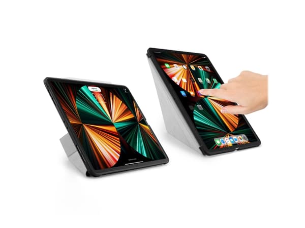 Pipetto Original Origami No1 - Lommebok for nettbrett - termoplast-polyuretan (TPU) - svart - 12.9" - for Apple 12.9-inch iPad Pro (3. generasjon, 4.