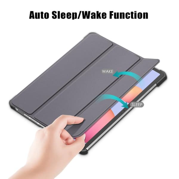 Slim Fit Dekseldeksel til Samsung Galaxy Tab S7 FE/Tab S7 Plus/Tab S8+ - Grå