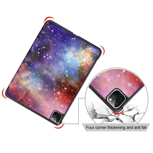 Til iPad Pro 11 2021/2020 Trifoldet stativdæksel til tablettaske - plads