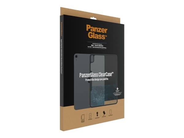 PanzerGlass ClearCase - Black Edition - baksidedeksel for nettbrett - plastikk, herdet glass - 10.9" - for Apple 10.9-inch iPad Air (4. generasjon, 5