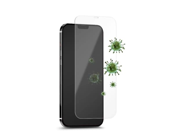 Puro PURO Anti-Bacterial Tempered Glass Screen Protector with Anti-Bacterial Protection for iPhone 12 Mini Universal Screen