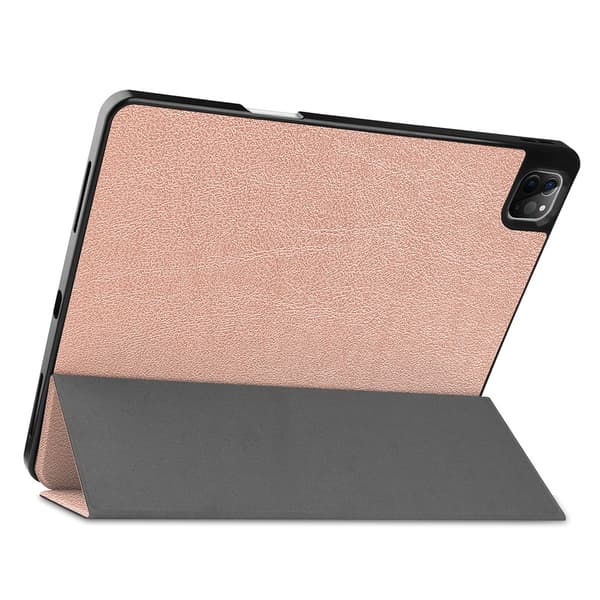 iPad Pro 12.9 5th Gen (2021) Fodral Tri-Fold Med Pencil-hållare Rosa
