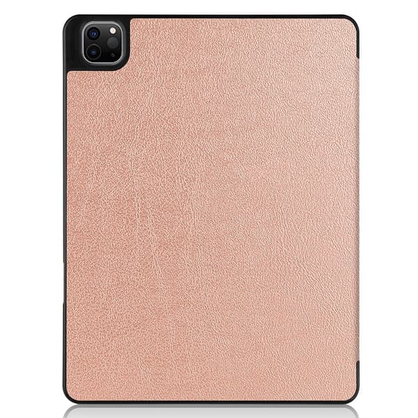 iPad Pro 12.9 5th Gen (2021) Fodral Tri-Fold Med Pencil-hållare Rosa