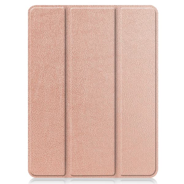 iPad Pro 12.9 5th Gen (2021) Fodral Tri-Fold Med Pencil-hållare Rosa