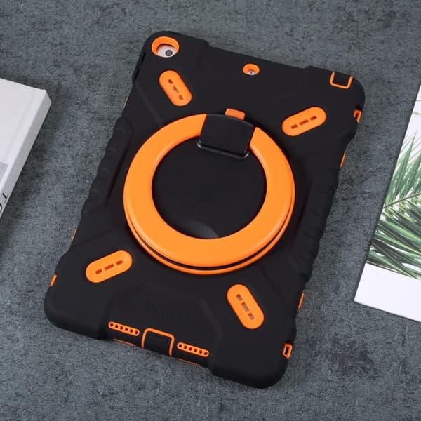 PEPKOO iPad 10.2 2020/2019. Air 10.5 2019. Pro 10.5 2017. Extreme Armor - Sort/Orange
