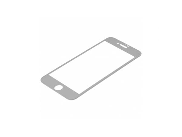 Green Cell Clarity - Skjermbeskyttelse for mobiltelefon - 2.5D - glass - rammefarge hvit - for Apple iPhone SE (2nd generation)