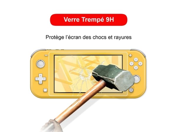 Steelplay Tempered Glass - Skjermbeskyttelse for spillkonsoll - glass - gjennomsiktig - for Nintendo Switch Lite