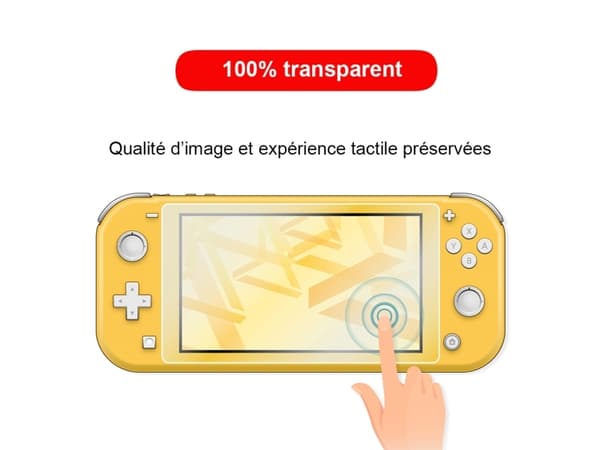 Steelplay Tempered Glass - Skjermbeskyttelse for spillkonsoll - glass - gjennomsiktig - for Nintendo Switch Lite