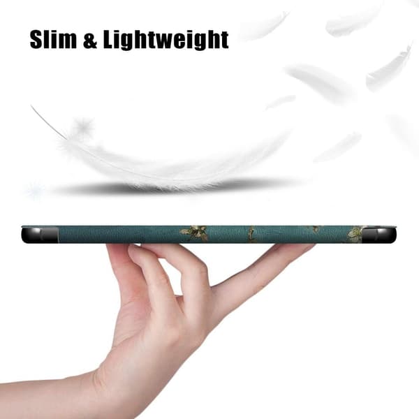 Trifoldet stativetui til Samsung Galaxy Tab S6 Lite - Mandeltræ i blomst