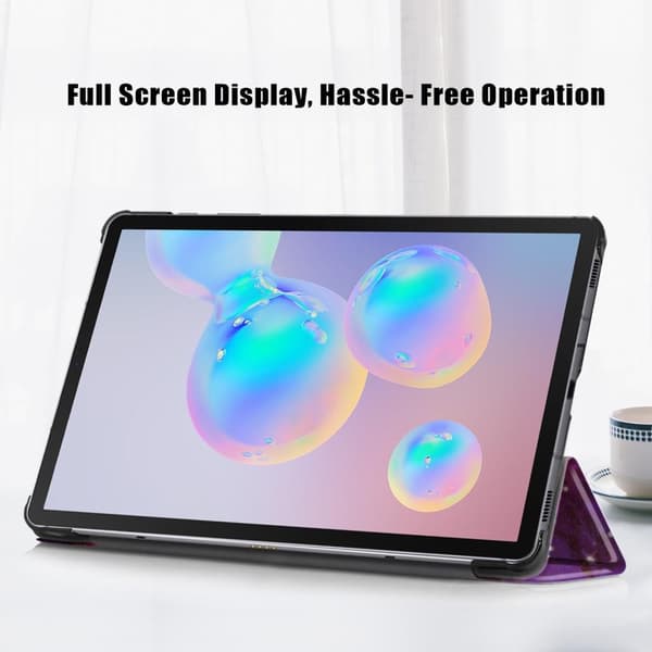 Trifoldet stativetui til Samsung Galaxy Tab S6 Lite - Sommerfugl