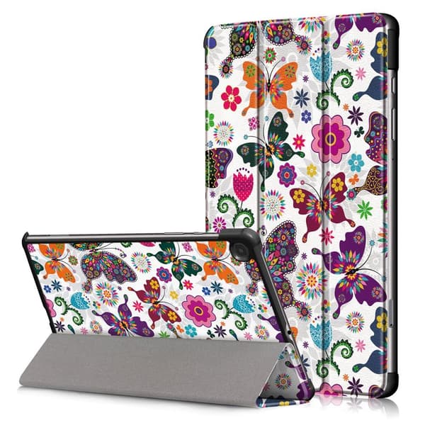 Trifoldet stativetui til Samsung Galaxy Tab S6 Lite - Sommerfugl