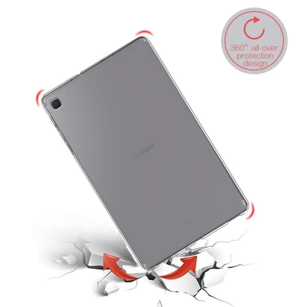 Frostet TPU Tablet Taske til Samsung Galaxy Tab S6 Lite - Gennemsigtig