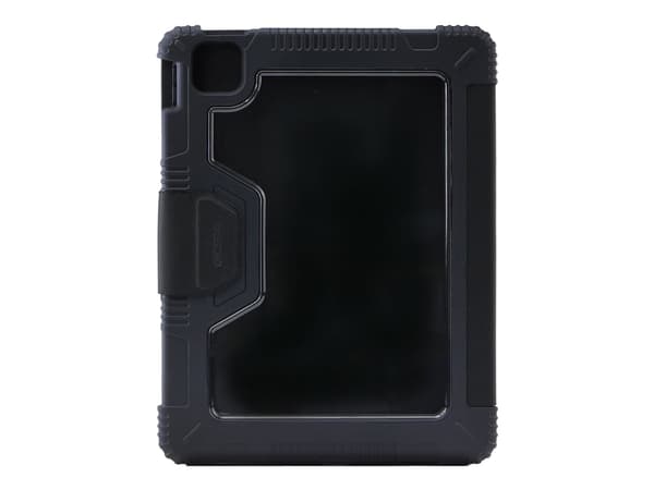 DICOTA Folio Case - Lommebok for nettbrett - termoplast-polyuretan (TPU), polykarbonat, gjenvunnet PET - svart - 11" - for Apple 10.9-inch iPad Air (